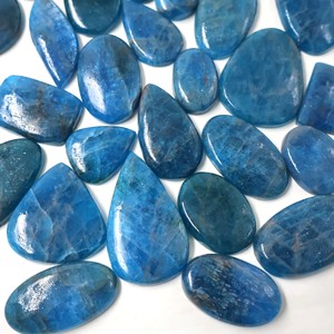 Apatite bleue naturelle, pierres précieuses ovales facettées, pierres précieuses en vrac en gros pour la fabrication de bijoux - Product Image 5