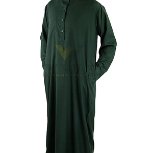 Dupatta de Nailon de Manga Larga con Cuello en V para Hombre, Ropa Casual Transpirable para Oración y Uso Diario - Product Image 3
