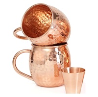 Tasses en cuivre artisanales 20 oz, design moderne avec construction durable et finition intemporelle pour la maison, le bureau et le camping