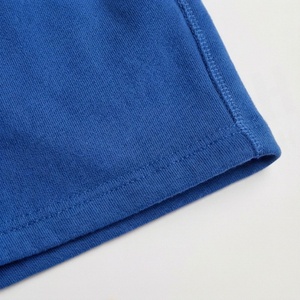 Conjunto Deportivo de 2 Piezas para Mujer, Sudadera con Capucha y Pantalones Cortos Azules, Corte Holgado, Estilo Casual, Tejido Fleece, Color Sólido, Primavera-Verano - Product Image 6