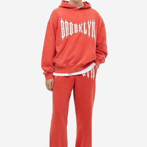 Sudadera con Capucha P*nk Negra, Material de Algodón Puro, Sudadera con Capucha Gruesa con Estampado Puff, con y sin Pedrería, Sudaderas para Hombre - Product Image 2