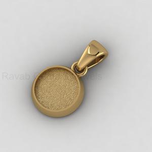 Handmade Solid 925 Sterling Silver 10mm Round Blank Bezel Cup Charm Pendant Cabochon Setting <b>for</b> DIY Keepsake Resin Art Jewelry - Product Image 5