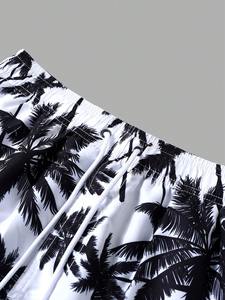 กางเกงว่ายน้ำชายแบบ unisex แห้งเร็ว ลายดอกไม้ น้ำหนักเบา ระบายอากาศได้ดี กันน้ำ ผ้าทอ มีเชือกผูกเอว - Product Image 6