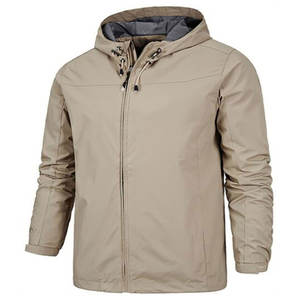 Best Selling Unisex Winter Quilted <b>Wind</b> <b>Breaker</b> Eco-Friendly Waterproof Canvas Nylon Softshell Zipper Jacket OEM Service for Men - Product Image 4