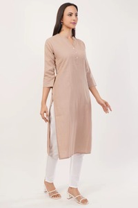 Casual Ethnic Women’s Long <b>Dress</b> with Embossed Cotton Fabric Stretch Cotton Women’s Traditional Long <b>Dress</b> for All Seasons - Product Image 2