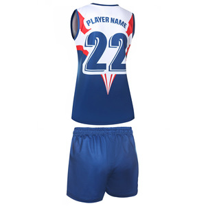 Ensemble d'uniformes de football australien avec drapeau, maillot d'équipe personnalisé imprimé, vêtements de sport respirants en polyester, OEM pour adultes - Product Image 5