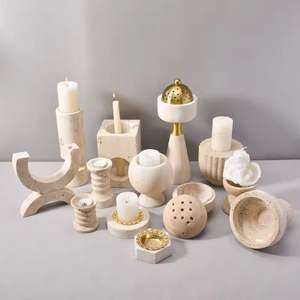 Porta Incienso de Travertino Natural Personalizado, Quemador de Incienso de Mármol, Decoración para el Hogar, Porta Incienso Esférico Religioso - Product Image 2