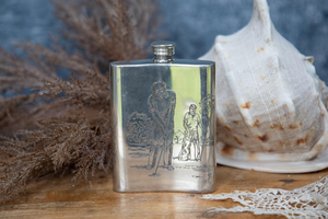 7. Gourde à whisky en métal personnalisée OEM, finition mate, vente en gros - Product Image 3