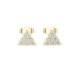 Pastel Palette 14K Gold Eid Special Jhumka Pendientes en 22K Chapado en oro con piedras de colores - Product Image 4