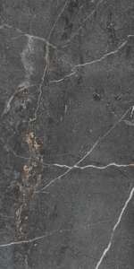 กระเบื้องปูพื้นและผนังพอร์ซเลนสีเทาเข้มด้าน ขนาด 600x1200 มม. ลายหินอ่อน ทนกรด กันลื่น สำหรับห้องน้ำ บ้าน โรงแรม และโครงการต่างๆ - Product Image 4