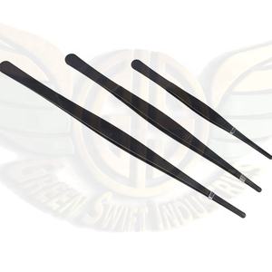 Green Swift Industries Stainless Steel Tweezers and Spoon with Rubber Tips Accessory Set for Reptile <b>Pest</b> <b>Control</b> - Product Image 3