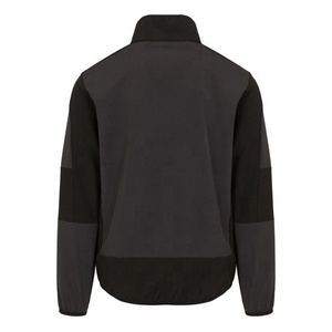 Vêtements de sport d'extérieur, design de logo personnalisé et couleur contrastée, veste softshell imperméable à col montant zippé pour hommes - Product Image 2