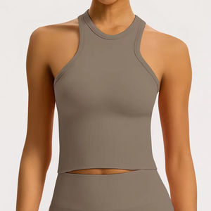 Ropa Deportiva para Mujer, Camiseta de Yoga sin Costuras de Color Sólido, Manga Larga, Top Corto para Entrenamiento, Secado Rápido, Transpirable, Conjuntos de Yoga - Product Image 1