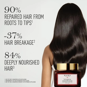 Infusión ayurvédica herbal para el cabello, tratamiento regenerador que promueve el crecimiento, reduce la rotura, deja el cabello suave, brillante, fuerte y saludable. - Product Image 2