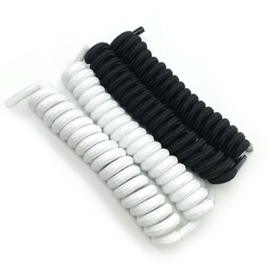 Vente en gros de lacets bouclés en spirale élastiques colorés personnalisés sans attache - Product Image 3