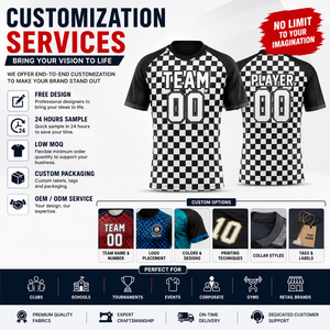 Maillot de football/soccer unisexe personnalisé – Clubs, équipes, écoles – Sublimé, extensible dans quatre directions, séchage rapide, respirant, devant sublimé - Product Image 4