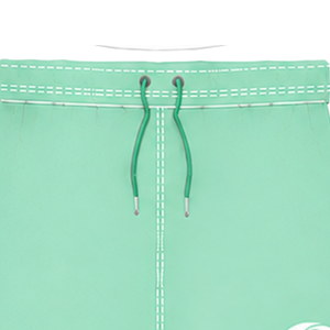 Pantalones Cortos de Rugby Aqua Mint Blancos con Cordón Ajustable, Cintura Elástica, Ribete en Contraste, Personalizables, Transpirables, para Entrenamiento Deportivo y Equipos - Product Image 3