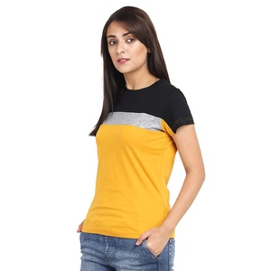 Venta al por mayor mujeres Streetwear 100% algodón mujeres camiseta femenina Casual media manga camisetas logotipo personalizado verano Camisetas para mujeres - Product Image 3