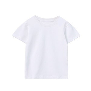 เสื้อยืดเด็กคอกลมผ้าฝ้าย 100% คุณภาพหรูหรา ขายส่ง ปี 2026 ปรับแต่งได้เต็มที่ ระบายอากาศดี ทันสมัย - Product Image 3