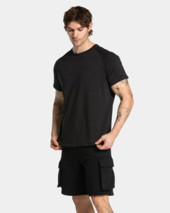 T-shirt uni à col rond pour homme, 100% coton jersey, 220 grammes, coupe classique, manches courtes, style streetwear, vêtements de sport - Product Image 4