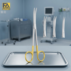 Ciseaux chirurgicaux Metzenbaum à pointes droites et courbées, pour chirurgie générale, certifiés CE, instrument manuel avec logos personnalisés - Product Image 2