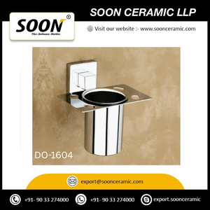 Ensemble d'accessoires de salle de bain contemporains en acier inoxydable chromé à fixation murale, barre porte-serviettes 60 cm, distributeur de savon, porte-brosse à dents, installation facile - Product Image 6