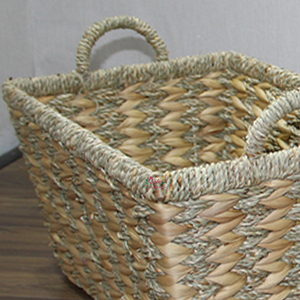 High Quality Large Rectangle Water Hyacinth <b>Storage</b> with Handles Organizer for Laundry Use & Home Organizer Vietnam - Product Image 2