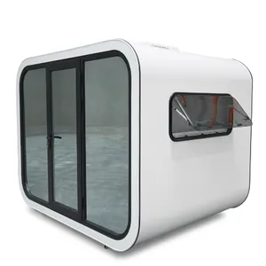 New Acoustical Sealed Insulating Glass Sound Absorbing Office Sofa Phone Booth Seating High Pod