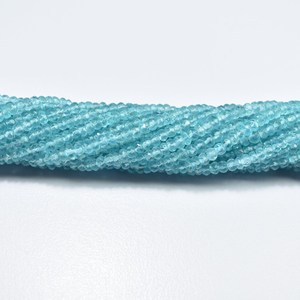 Cuentas facetadas de apatita natural Sky Apatite, cuentas de apatita de 3 mm para la fabricación de joyas, venta al por mayor, hilo de cuentas de 13 pulgadas - Product Image 2