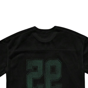 Nouveau meilleur prix, maillot de football américain personnalisé en polyester, streetwear, maillot de football américain rétro court - Product Image 4