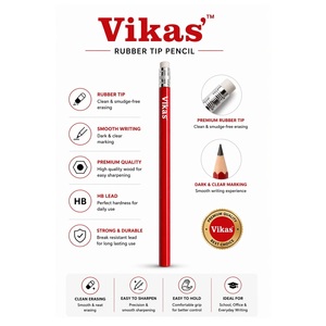 Export Quality Durable Rubber Tip Pencils <b>Set</b> For Students Writing <b>Sketching</b> And Easy Correction Available At Export Price - Product Image 2