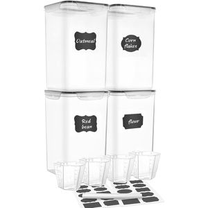 Extra Large 7qt/6.5L/220oz Tall 4-Piece Plastic Airtight <b>Kitchen</b> <b>Pantry</b> Storage Container Food Storage & Container - Product Image 2