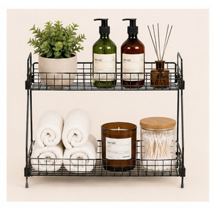 2-Tier Heavy Duty Metal Spice <b>Rack</b> Organizer for Countertop Multi-Functional <b>Kitchen</b> <b>Storage</b> Shelf for Jars & Seasonings - Product Image 4