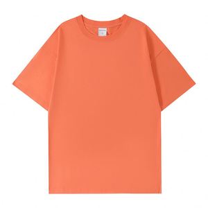 Pink Long Sleeve Cotton T-Shirt O-Neck Regular Fit Casual Men's Blank Front <b>Logo</b> Printed Knitted Solid Color - Product Image 6