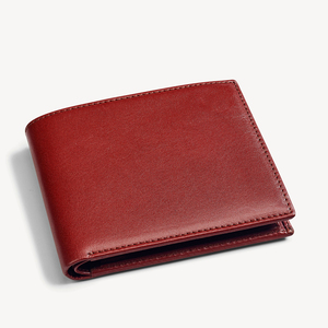 ODM Service Direct Sale OEM Customized Logo Slim Genuine Leather <b>Wallet</b> <b>for</b> <b>Men</b> Soft Business Card Holder - Product Image 4