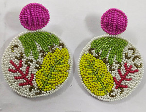Pendientes Colgantes con Cuentas de Diseño Clásico Bohemio, Multicolor, Tamaño Personalizado, Unisex, con Forma de Flor y Número, Regalo de Boda - Product Image 3