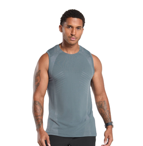 New Design Men's Comfortable <b>Running</b> Athletic Tank Top Sleeveless Fitness Workout Eco-Friendly Quick Dry Breathable Knitted - Product Image 1