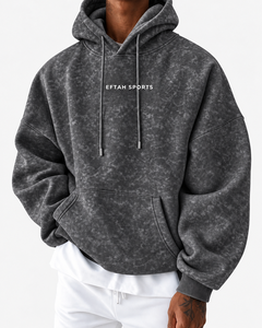 Sudadera con Capucha Oversize para Hombre, Lavado Ácido, Tie Dye, con Bolsillo Canguro, Precio al por Mayor, Diseño Personalizado OEM, Transpirable - Product Image 1