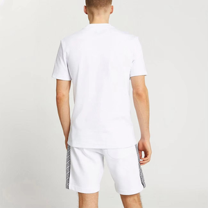 Conjuntos Deportivos de Verano 2026, Nueva Moda, Personalizados, de Algodón y Felpa, Manga Corta para Hombre, Color Sólido, Precio Bajo, Último Estilo - Product Image 4