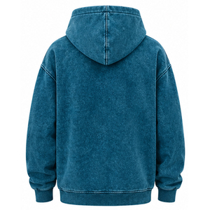 Sudadera con Capucha Vintage Lavada al Ácido al por Mayor para Hombre y Mujer, Unisex, de Forro Polar Grueso, Estilo Urbano, Fabricante de Ropa con Marca Personalizada - Product Image 3