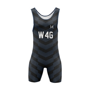 Custom Digital Print Men's Wrestling Singlet Spandex/Polyester 200gsm Breathable Lightweight Durable Stretchable Quick Dry - Product Image 4