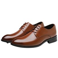 Chaussures habillées Oxford pour hommes en PU, à enfiler, décontractées, pour affaires ou mariage, semelle épaisse en caoutchouc, confortables pour la marche, printemps-automne