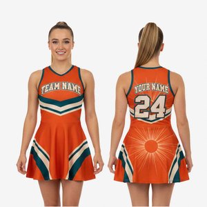 Nouveaux ensembles de jupes d'entraînement de cheerleading avec lettrage en strass, uniformes personnalisés, design par sublimation, vêtements de cheerleading pour femmes, tenue de cheerleading - Product Image 4