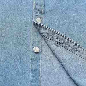 Chemise en jean pour homme, dernière tendance, design personnalisé, poches poitrine, respirante, manches courtes - Product Image 5