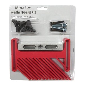 Kit de guide de sécurité anti-recul pour le travail du bois avec barres extensibles pour rainures de coupe et vis pour rainures en T - Product Image 3