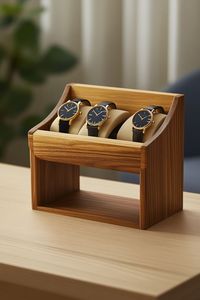 Boîte de rangement artisanale en bois naturel avec caisse en bois rustique décorative amovible pour la maison, le bureau et la chambre d'enfant – Personnalisable - Product Image 4