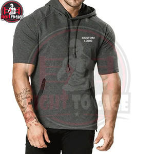 Oferta Especial: Sudaderas con Capucha de Manga Corta para Gimnasio, Entrenamiento, Culturismo, Ajuste Ceñido, Térmicas, Precio al por Mayor, Hechas a Medida - Product Image 4