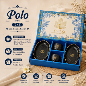Coffret cadeau Masala Chai en PVC, 7 pièces, tasse à thé, bol, plateau à collation, boîte en carton ondulé, sac de transport avec infuseur à thé pour offrir en cadeau - Product Image 5