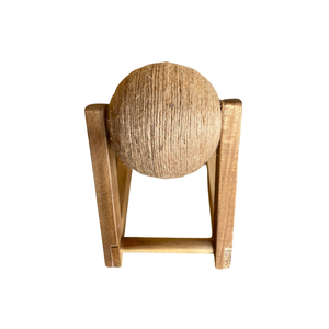 Wooden <b>Cat</b> <b>Scratching</b> <b>Post</b> With Rope And Hanging Toys Freestanding <b>For</b> <b>Cats</b> Cute Design Made in Vietnam - Product Image 4