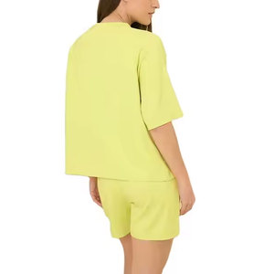 Ropa Deportiva y Fitness para Mujer, Conjunto de Shorts 100% Algodón, Camisetas Deportivas con Shorts a Juego, Gran Venta - Product Image 6